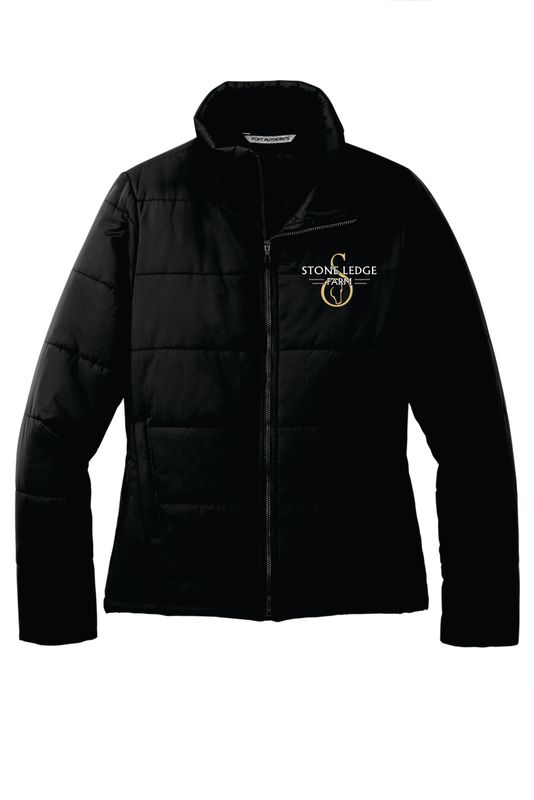 Stone Ledge Farm Women&#39;s Puffer Jacket, Black