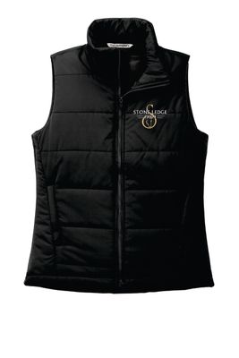 Stone Ledge Farm Women's Puffer Vest, Black