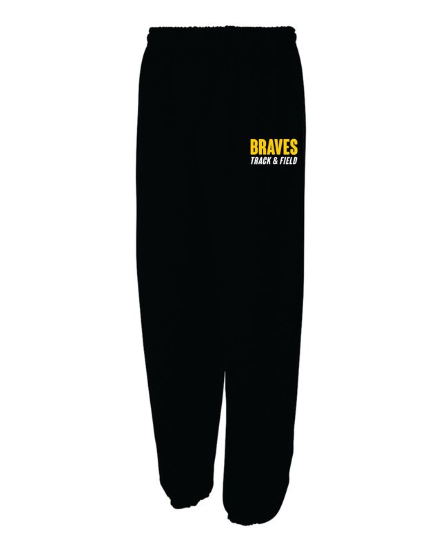 ROSCOE BRAVES TRACK &amp; FIELD SWEATPANTS, BLACK