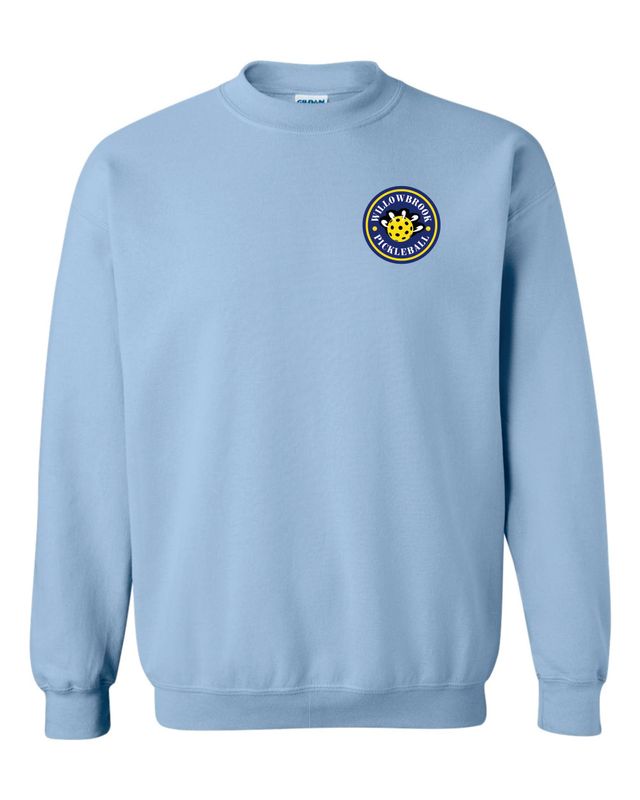 Willowbrook Pickleball Crewneck Sweatshirt, Light Blue
