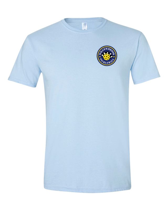 Willowbrook Pickleball Softstyle T-shirt, Light Blue