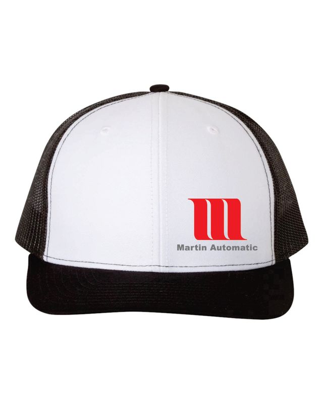 Martin Automatic Richardson Snapback Trucker Cap, White/Black