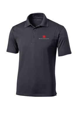 Martin Automatic Micropique Sport-Wick Polo, Iron Grey