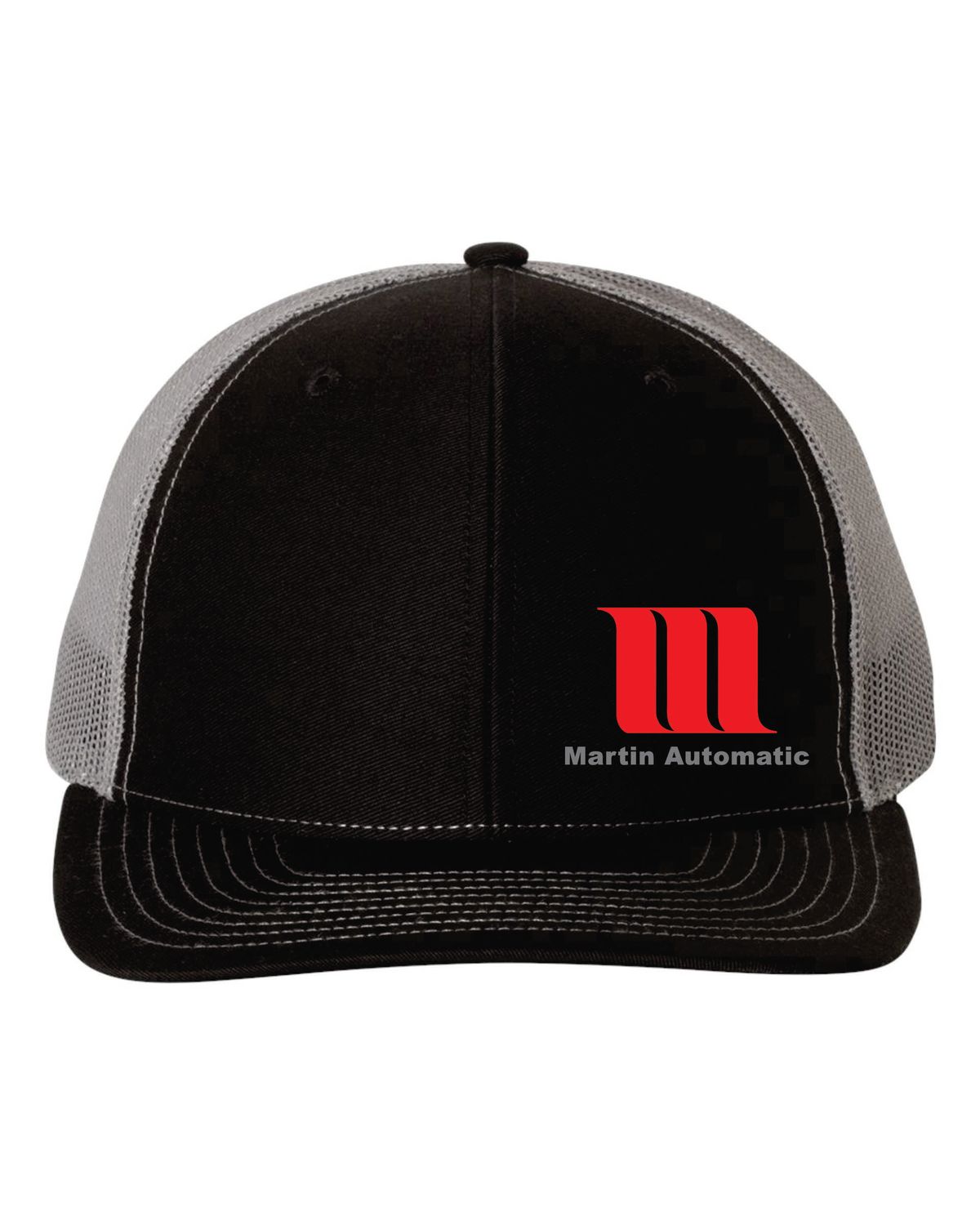 Martin Automatic Richardson Snapback Trucker Cap, Black/Charcoal