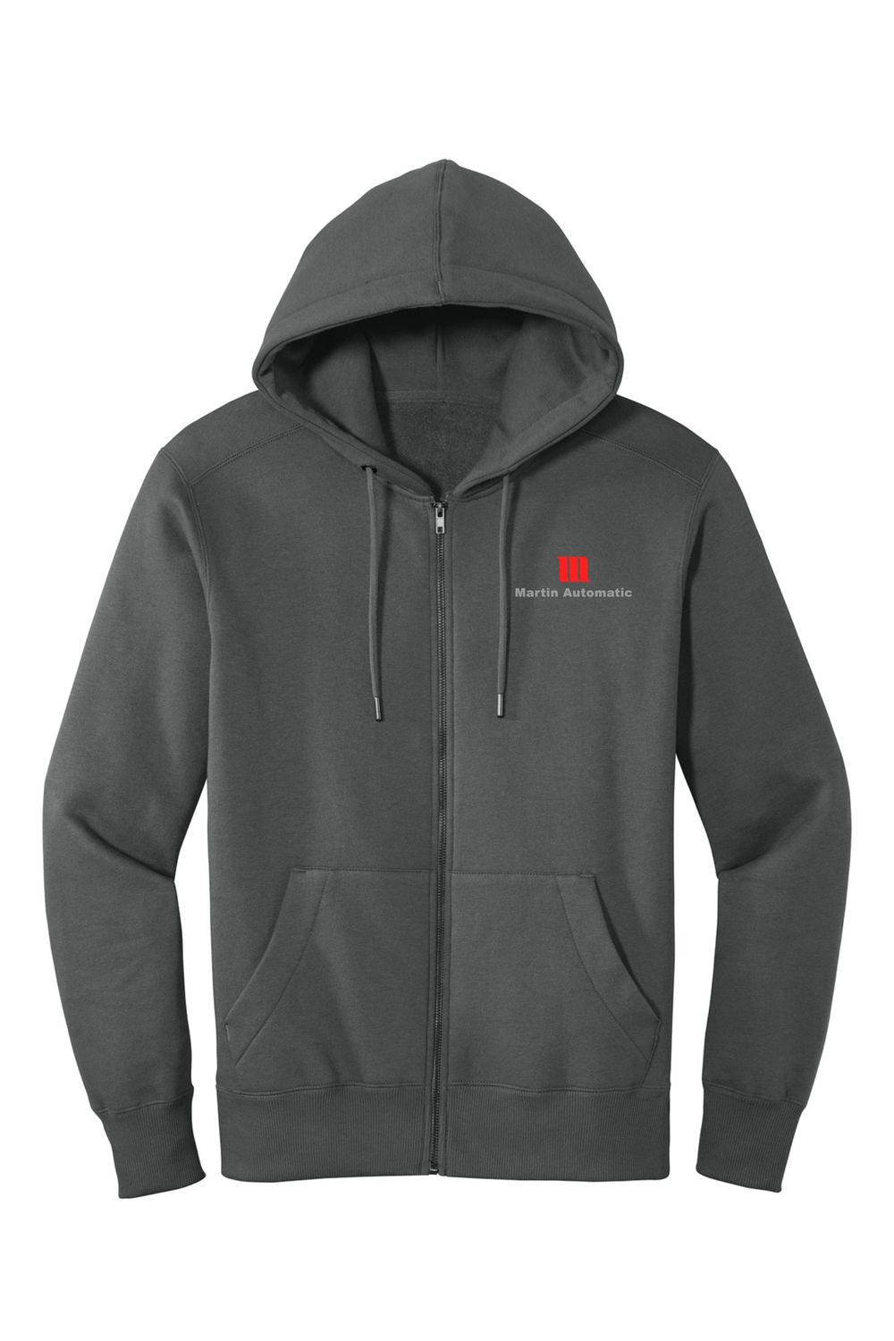 Martin Automatic District Full-Zip Hooded Sweatshirt, Charcoal