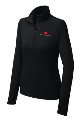 Martin Automatic Women's Stretch 1/4-Zip Pullover, Black