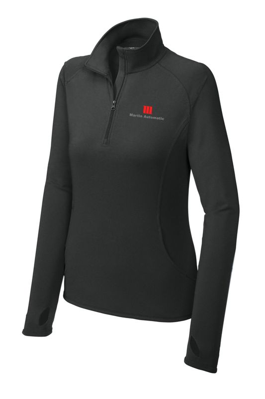 Martin Automatic Women&#39;s Stretch 1/4-Zip Pullover, Charcoal Grey
