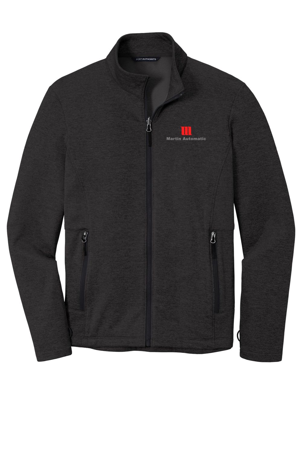 Martin Automatic Striated Fleece Jacket, Deep Black Heather