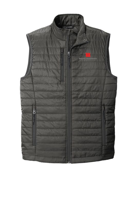 Martin Automatic Packable Puffy Vest, Sterling Grey/Graphite
