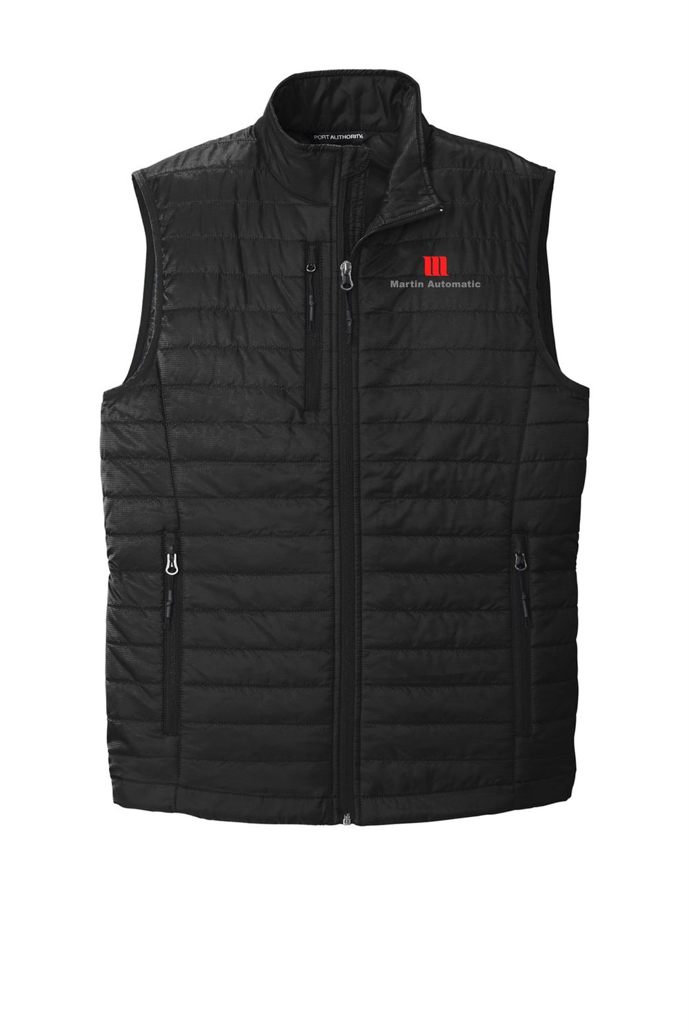 Martin Automatic Packable Puffy Vest, Deep Black