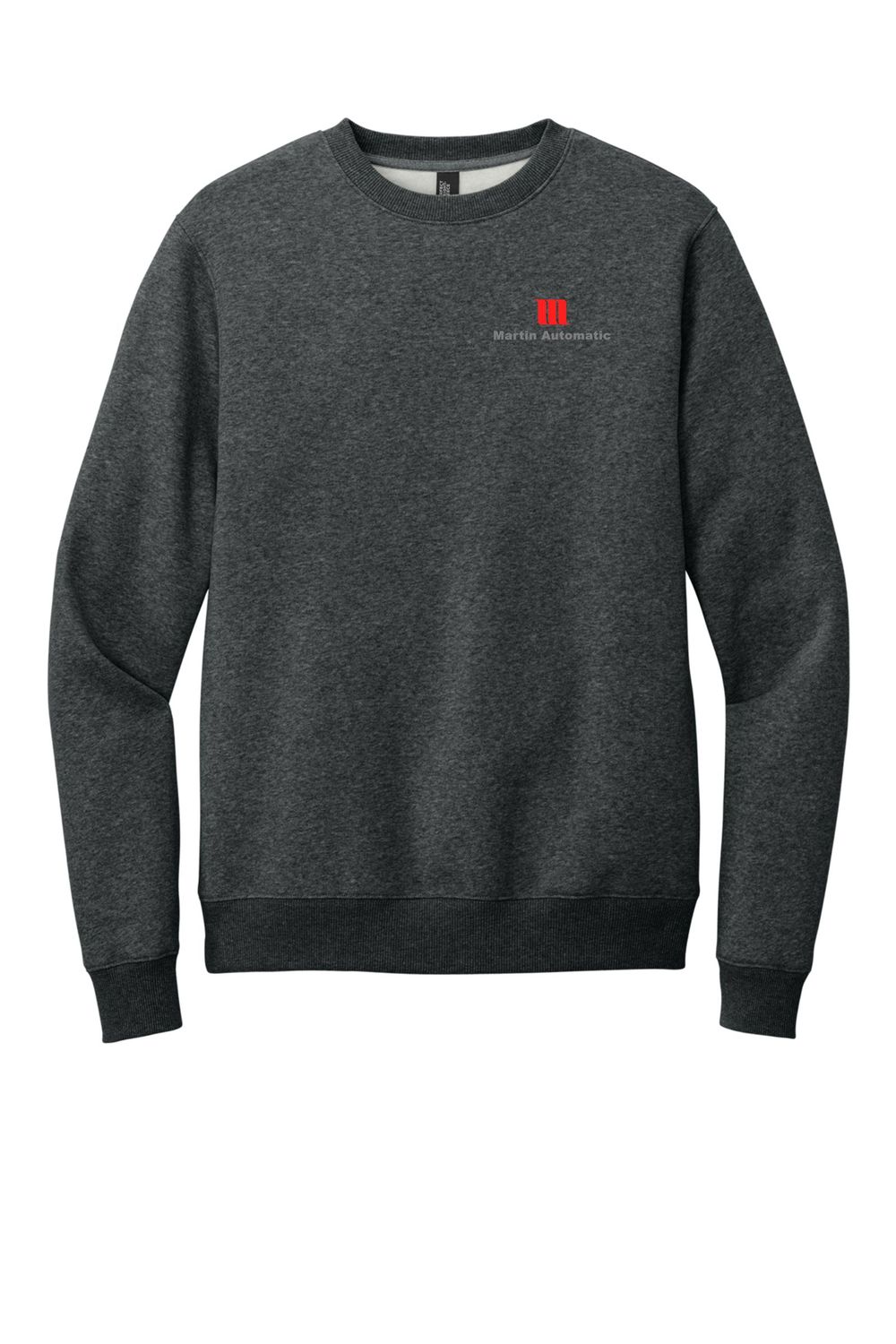Martin Automatic District Crewneck Sweatshirt, Heathered Charcoal