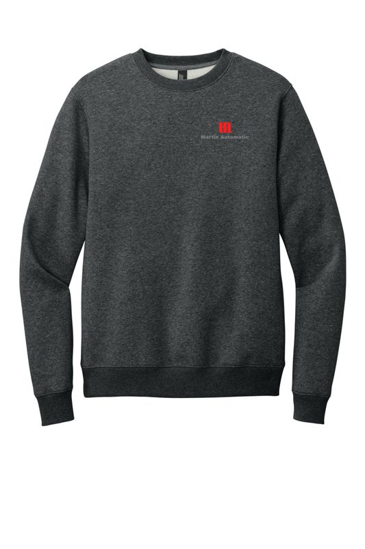 Martin Automatic District Crewneck Sweatshirt, Heathered Charcoal
