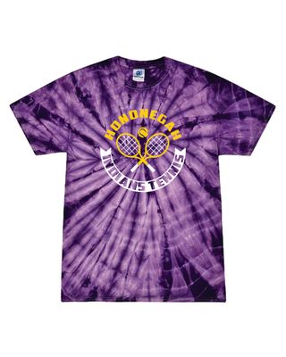 Hononegah Tennis Tie Dye T-shirt, Spider Purple