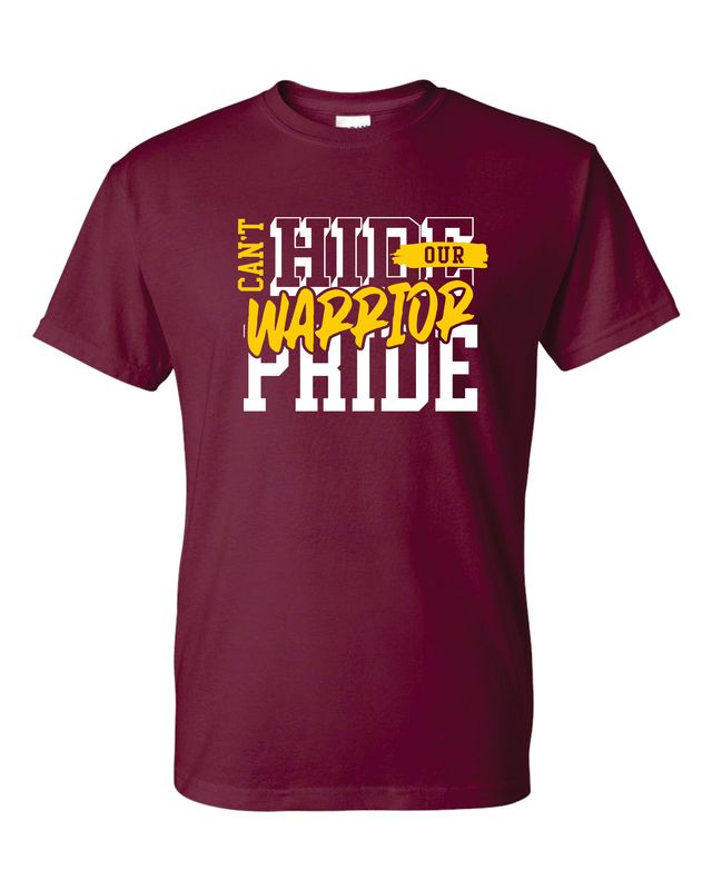 WARRIOR PRIDE T-SHIRT, MAROON