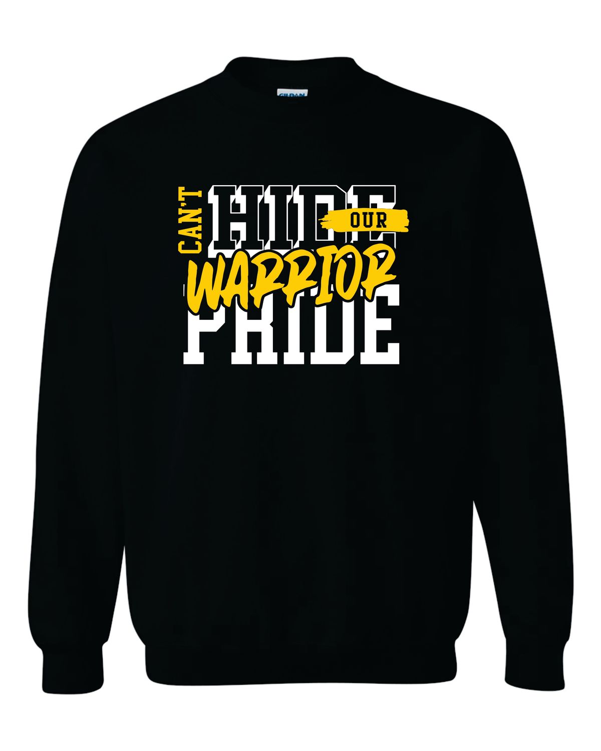 WARRIOR PRIDE CREWNECK SWEATSHIRT, BLACK