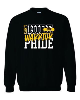 WARRIOR PRIDE CREWNECK SWEATSHIRT, BLACK