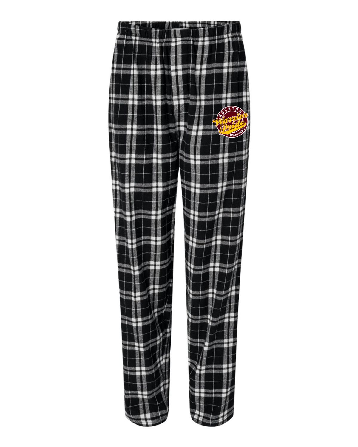 WARRIOR PRIDE FLANNEL PANTS, BLACK/WHITE