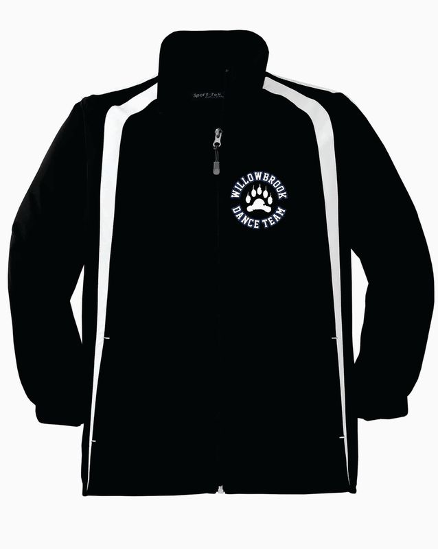 Willowbrook Dance Team Jacket, Black/White