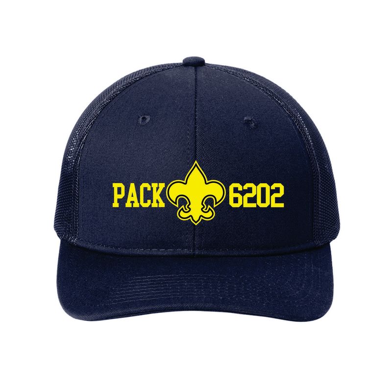 PACK 6202 SNAPBACK TRUCKER CAP, TRUE NAVY