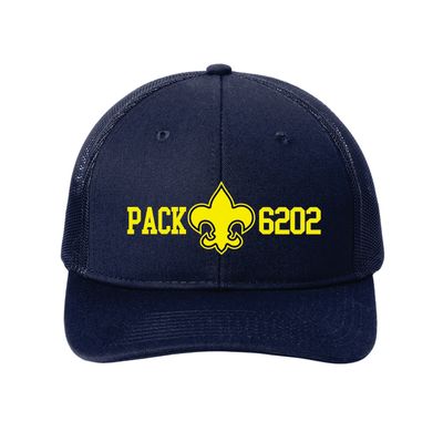 PACK 6202 SNAPBACK TRUCKER CAP, TRUE NAVY
