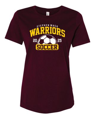 STEPHEN MACK SOCCER WOMEN'S RELAXED JERSEY TEE, MAROON