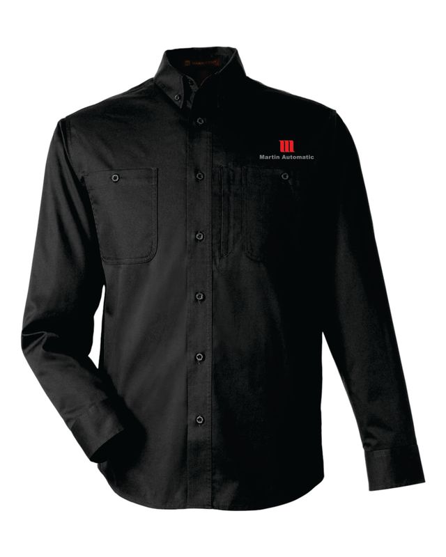 Martin Automatic Long Sleeve Work Shirt, Black