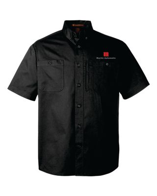 Martin Automatic Short Sleeve Work Shirt, Black