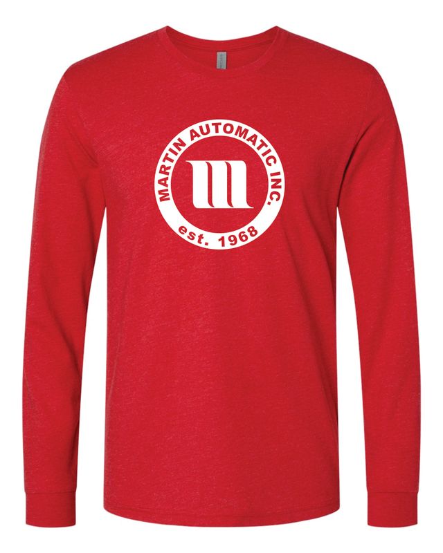 Martin Automatic Next Level Long Sleeve T-shirt, Red