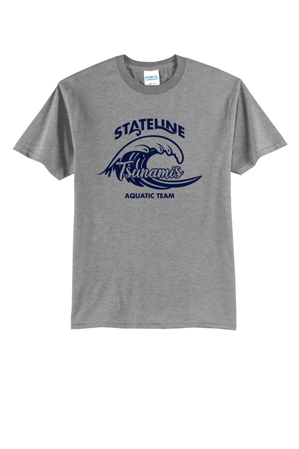 STATELINE AQUATIC T-SHIRT, ATHLETIC HEATHER