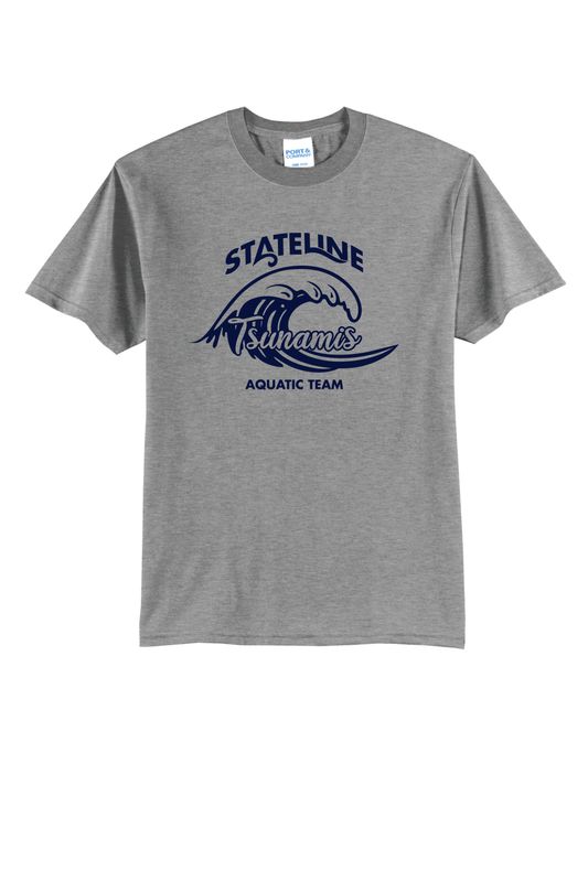 STATELINE AQUATIC T-SHIRT, ATHLETIC HEATHER