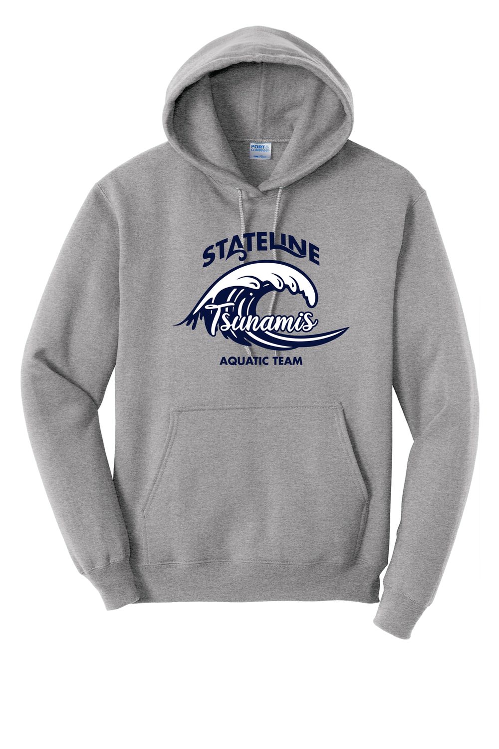 STATELINE AQUATIC HOODED SWEATSHIRT, ATHLETIC HEATHER