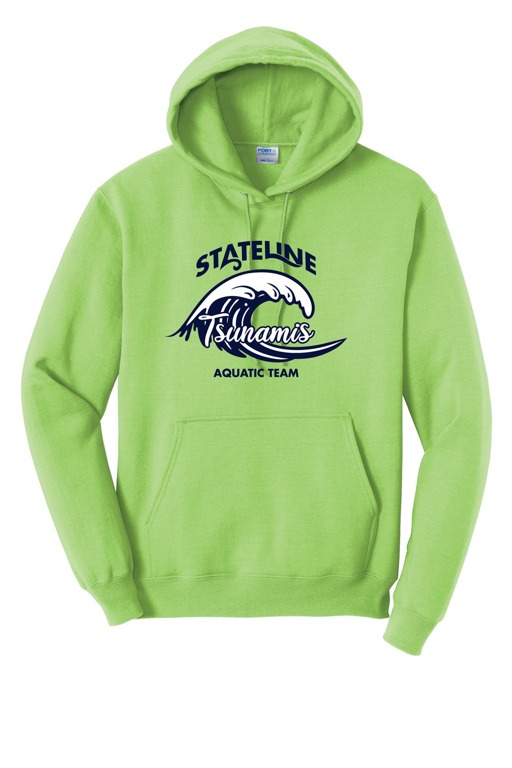 STATELINE AQUATIC HOODED SWEATSHIRT, LIME