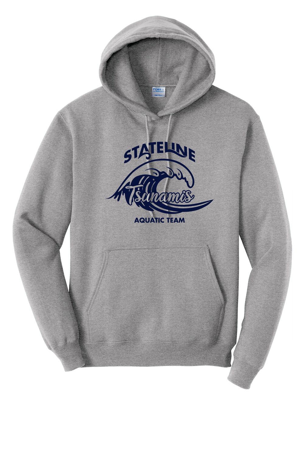 STATELINE AQUATIC HOODED SWEATSHIRT, ATHLETIC HEATHER