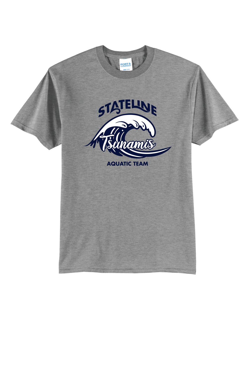 STATELINE AQUATIC T-SHIRT, ATHLETIC HEATHER