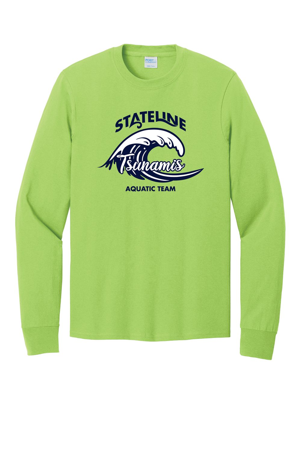 STATELINE AQUATIC LONG SLEEVE T-SHIRT, LIME