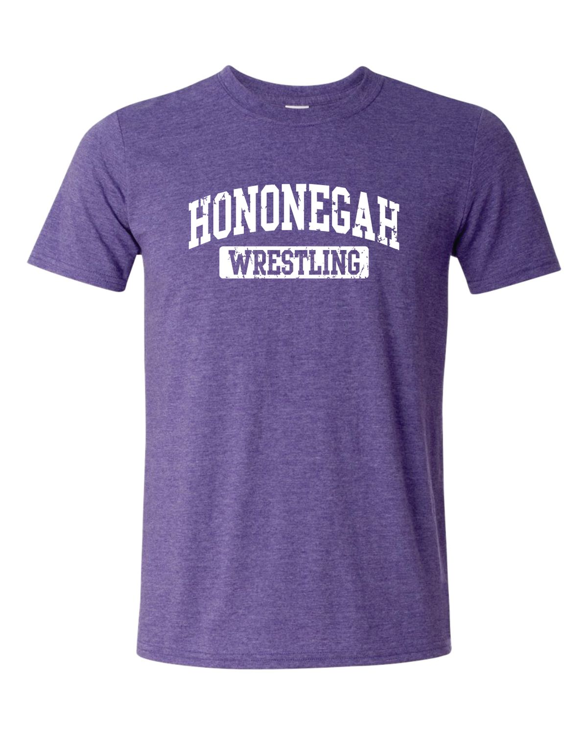 HONONEGAH WRESTLING SOFTSTYLE T-SHIRT, HEATHER PURPLE