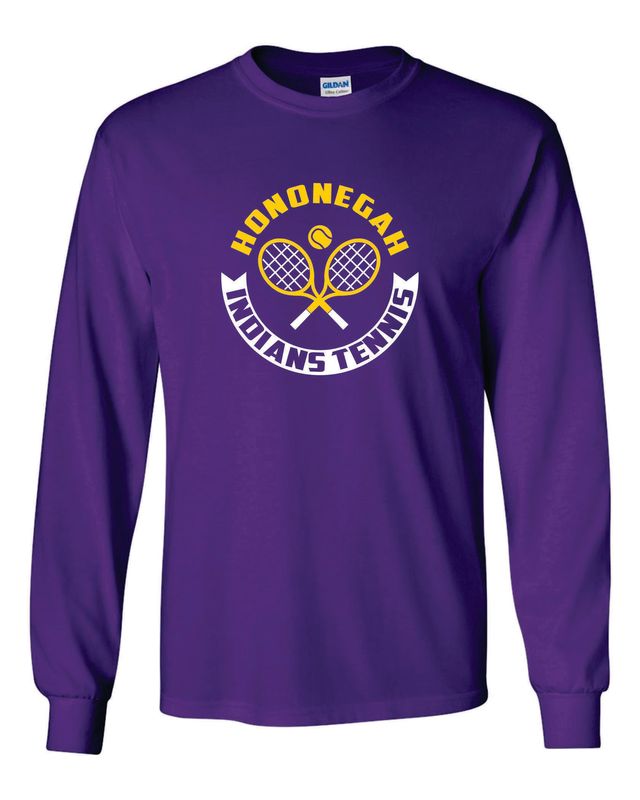 Hononegah Tennis Long Sleeve T-shirt, 4 Color Options