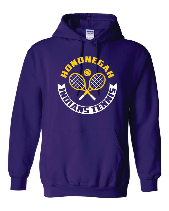 Hononegah Tennis Hooded Sweatshirt, 4 Color Options