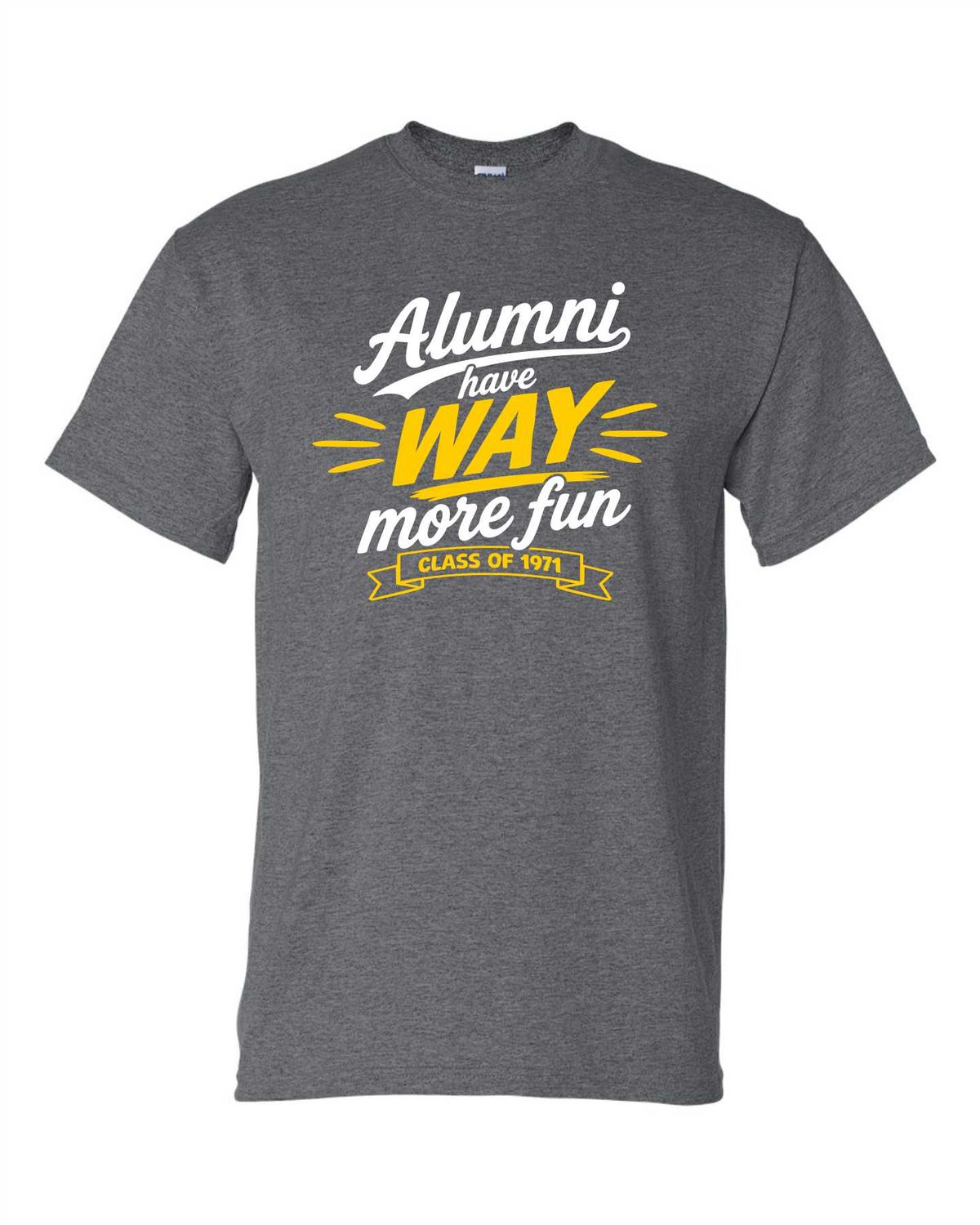Class of 1971 T-shirt, Dark Heather Grey
