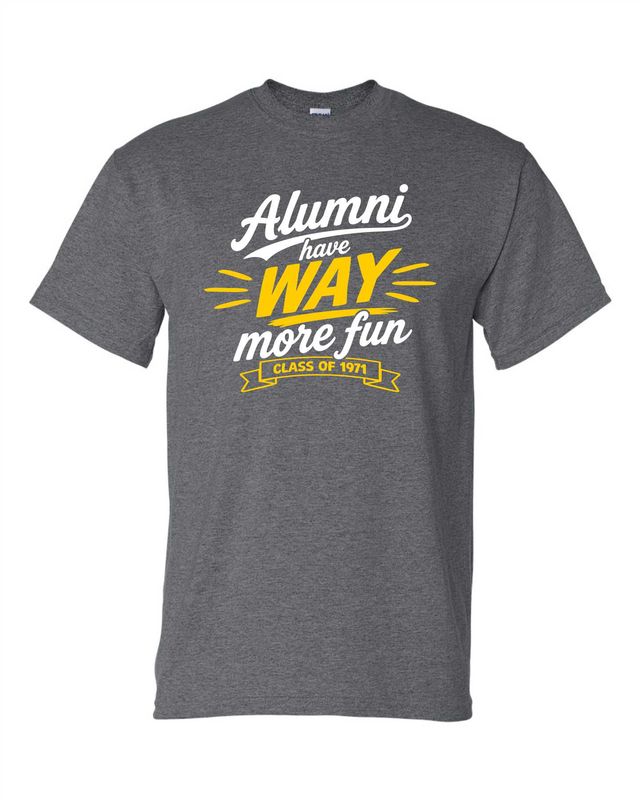 Class of 1971 T-shirt, Dark Heather Grey