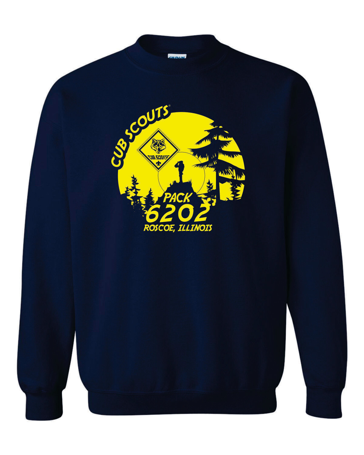 PACK 6202 CREWNECK SWEATSHIRT, NAVY