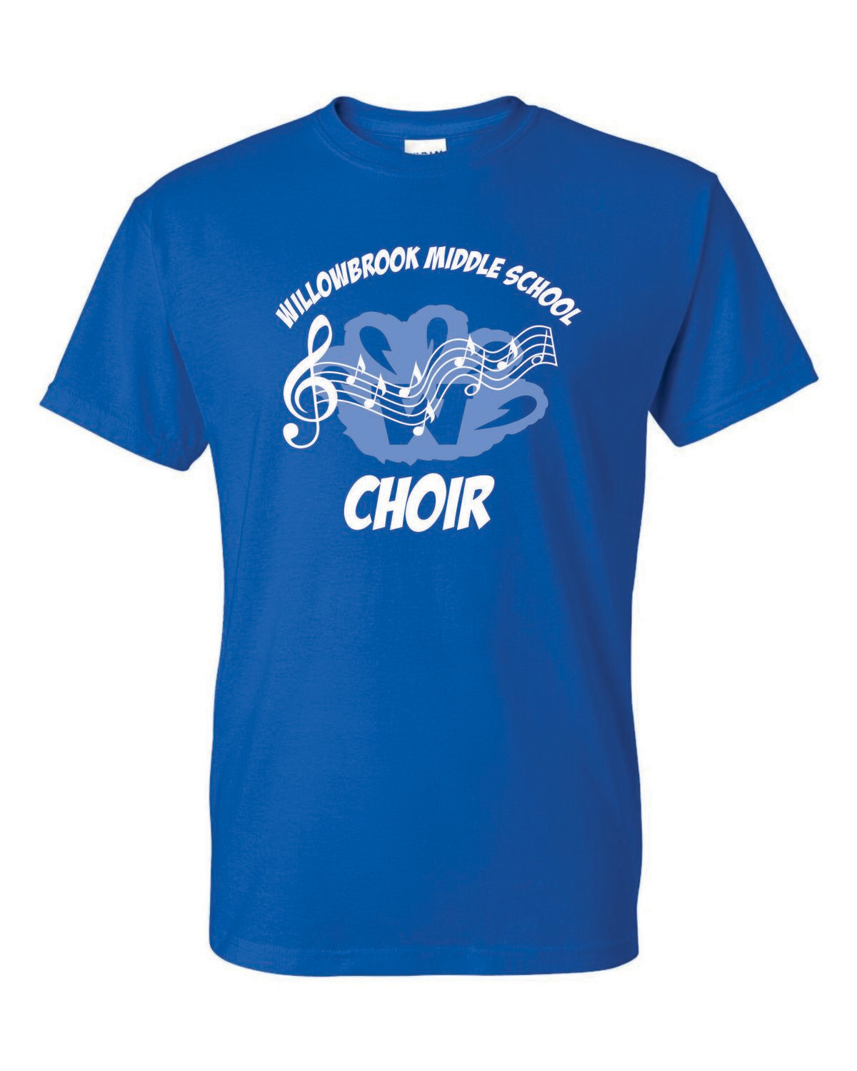 WILLOWBROOK CHOIR T-SHIRT, ROYAL