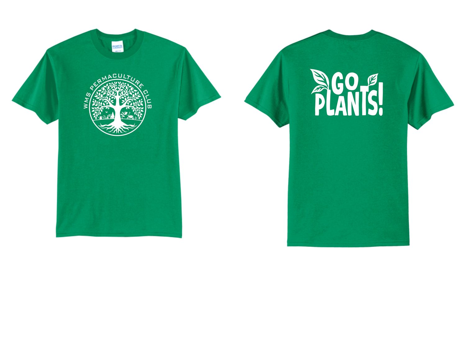 WMS PERMACULTURE CLUB T-SHIRT, KELLY GREEN
