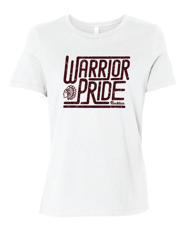 WARRIOR PRIDE WOMEN'S RELAXED T-SHIRT, WHITE
