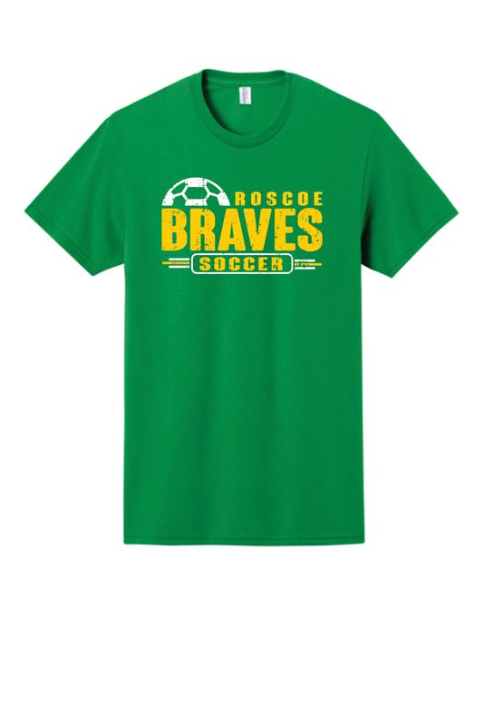 BRAVES SOCCER T-SHIRT, KELLY GREEN