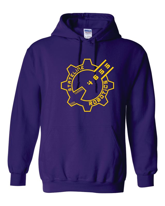 Stateline Robotics Hooded Sweatshirt, Purple
