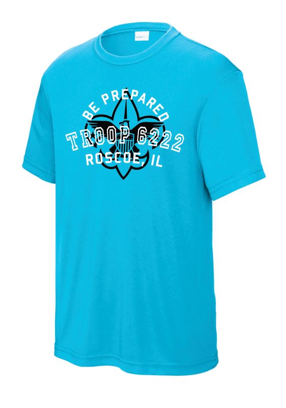 Troop 6222 Performance T-shirt, Atomic Blue
