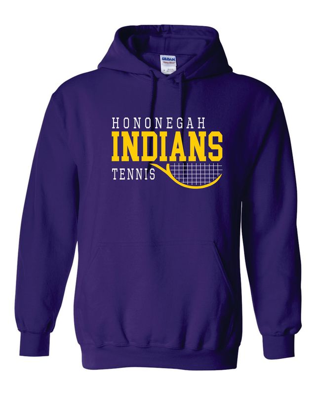 Hononegah Tennis Hooded Sweatshirt, 4 Color Options