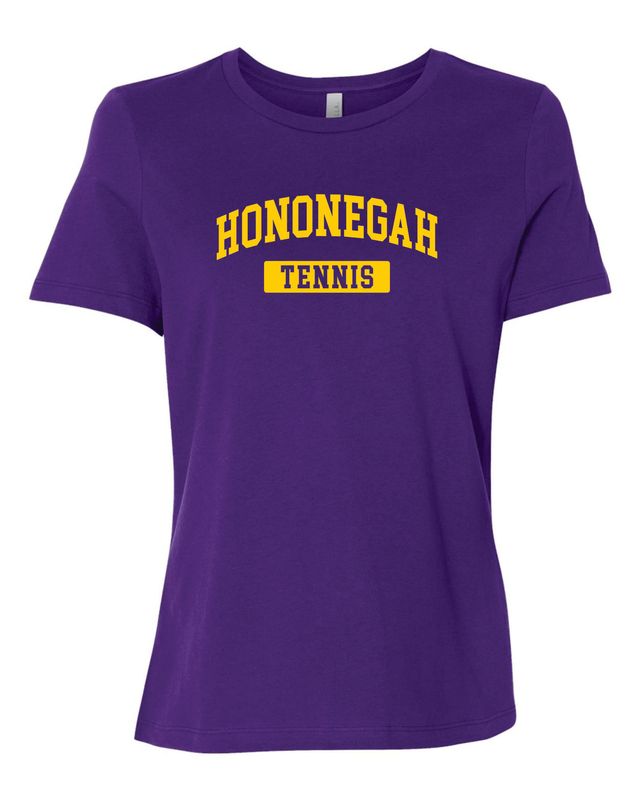 Hononegah Tennis Women's Relaxed Tee, 4 Color Options