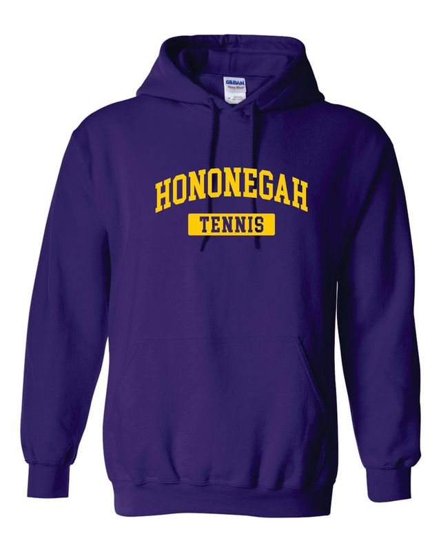 Hononegah Tennis Hooded Sweatshirt, 4 Color Options